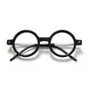 Gafas de Lectura Retro con Montura Negra para Mujeres de Mediana Edad y Mayores Montura Redonda de Moda Montura Gruesa Protección Ocular Anti-Luz Azul Alta Definición Gafas de Lectura