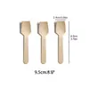 Cucharas Pequeñas de Madera, Producto Estrella Transfronterizo de Xiyin, Cubiertos Desechables de Madera, Cucharas de Madera de Abedul en Varios Tamaños para Café y Postres