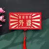 Sobre rojo plegable al por mayor de alta calidad con estampado dorado para bodas, feliz cumpleaños, creativo, con ganancias, es un popular sobre rojo de seis tarjetas