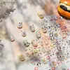 Tomoni Pegatina Texturizada para Arte de Uñas Ins Súper Linda Papelería de Dibujos Animados Arte para Teléfono Móvil Pegatina para Uñas Oso Cachorro Mezclado