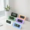 Mini Relógio Eletrônico Triangular Presente Promocional para Exame de Estudante Relógio Digital Simples Silencioso para Mesa e Carro
