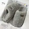 Zapatillas de algodón nuevo estilo 2026 para mujer, otoño e invierno, zapatillas de casa para interior, zapatillas de felpa cálidas y antideslizantes para parejas, estilo hombre