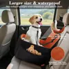 Asiento de Coche para Mascotas 2026 Más Vendido Transfronterizo con Base Antideslizante, Cama para Perro Desmontable y Lavable, Soporte para el Cuello y Asiento Elevado para Perros Pequeños