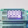 Fornecimento direto da fábrica tubo digital 4 LEDs de 0,36 polegadas fileira dupla 13 pés 4 8 com bateria display de luz branca
