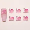 Nuevo Modelo Animal Caracol Dibujo Animado Accesorios Luminosos para Uñas Resina Piezas Pequeñas Aretes DIY Accesorios para Decoración de Uñas