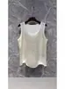 Chaleco interior fino suelto ajustado de verano nuevo versátil base para el trabajo elegante prenda exterior top casual sin mangas