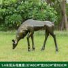 Esculturas Creativas de Animales de Fibra de Vidrio para Exteriores Adornos de Paisajismo para Jardín Gran Ciervo Decoración de Ciervos para la Comunidad