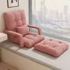 Cadeira reclinável e de dormir Tatami para quarto, assento dobrável com encosto, sofá preguiçoso de uso duplo para uma pessoa, assento de janela de sacada