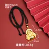 Colar de Ouro Areias Antigas Guochao Sorriso Retrô Barriga Grande Maitreya Pingente de Diamante para Homens e Mulheres Temperamento Joia de Alta Qualidade