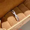 Anel Aberto Flor Zircônia Pérola Banhado a Ouro Real 14K, Anel Personalizado e Estiloso para o Dedo Indicador, Joia de Luxo Leve e de Alta Qualidade