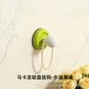 Gancho Ventosa Macaron, Gancho Fuerte Adhesivo para Entrada, Adhesivo de Alta Resistencia, No Requiere Taladro, Gadget de Gancho para Colgar Ropa en Puertas