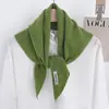 Bufanda Triangular 100% Lana Pura para Mujer en Otoño e Invierno, Bufanda de Punto Cálida de Color Puro Versátil, Chal, Bufanda de Alta Gama