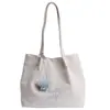 Bolsa de Lona Rayada 2026 Nuevo Estilo Coreano Ins Tote Bolsa Casual de Hombro Único Tote de Gran Capacidad Bolsa de Compras