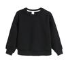 Sudadera con Forro Polar para Otoño e Invierno, Versátil Suéter Cálido de Manga Larga con Cuello Redondo para Niños