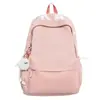 Mochila Simples Leve de Cor Sólida Novo Estilo para Estudantes Universitários, Mochila de Grande Capacidade para Estudantes do Ensino Médio, Bolsa Escolar, Mochila de Viagem