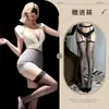 Lencería Seductora Nocturna Atuendo Profesional de Secretaria Uniforme de Encaje Vestido Bodycon de Tentación Set