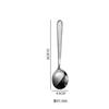 Cuchara de martillo de acero inoxidable 304, vajilla para el hogar, cuchara de sopa de estilo coreano, cuchara gruesa de mango largo, cuchara redonda para mezclar café