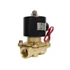 Válvula Solenoide Normalmente Cerrada Bobina Válvula de Agua Válvula de Gas AC220V24V Válvula Electrónica Interruptor de Control de 4 Puntos 12V Rosca