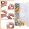 Tapones para los oídos de metal con forma de OVNI de venta caliente transfronterizos, juego de tapones para los oídos de silicona, accesorios para joyería DIY, materiales para fijar pendientes
