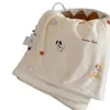 Colcha de Verano Linda de Frijol de Dibujos Animados, Colcha de Verano de Algodón Tejido de Leche, Colcha Fresca de Seda para Aire Acondicionado, Colcha Delgada para Dormitorio de Estudiante