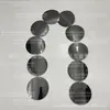 Al por mayor color dorado y plateado accesorios de boda decoración de boda de hotel redondo 10cm10cm cadena de lentejuelas cortina de lentejuelas