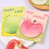 Notas Adhesivas de Frutas de Dibujos Animados Estilo Ins Etiquetas de Notas para Estudiantes Pegatinas Memo de Mensajes Marcador de Oficina Pegatinas Reutilizables