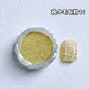 Tendência Outono e Inverno Nail Art Lã Tricotada Rosa Retrô Versátil Xadrez Tridimensional Decoração de Unhas com Glitter