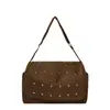 Bolsa Tote Grande de Couro Sintético Estilo Coreano Retrô Simples Nova Moda Outono/Inverno 2025 Bolsa de Ombro Transversal Versátil