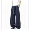 Pantalones de chándal Maison Margiela cleanfit scimitar para hombre otoño marca de moda pantalones pesados americanos pierna recta pierna ancha casual pantalones largos