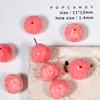 Pulsera de Cuentas de Polvo de Coral Collar Cuerda de Mano Garra de Gato Fresa Caramelo Estrella de Mar Concha Rosa