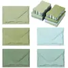 Suministro Transfronterizo Mini Set de Tarjetas de Sobre Colorido Incluye Tarjetas Onduladas en Rosa, Azul y Verde, Cartulina Simple