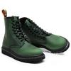 Botas Martin 1460 Crazy Horse Rojas de Caña Alta para Mujer, Botines Clásicos Retro de Estilo Británico, Botas de Cuero Genuino para Hombre y Mujer, Punta Redonda Tendencia