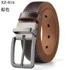 Cinturón de Cuero para Hombre con Hebilla de Aleación de Zinc, Nuevo Cinturón Versátil de Cuero Genuino de Talla Grande, Cinturón Giratorio Transfronterizo para Pantalones, Moderno