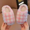 Pantuflas de Algodón para Niñas 2026 Invierno Nuevo Estilo para Uso en Interiores en Casa para Niños Mayores Niñas Felpa Cálidas Pantuflas Padre-Hijo