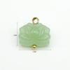Elemento de estilo nacional hebilla decorativa al por mayor Jade Imitación Flor de Loto Cuerda DIY colgante hebilla decorativa Cheongsam Hanfu