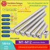304 aço inoxidável PM parafuso de cabeça cruzada M1.6M2M3M4 pequeno parafuso de máquina de cabeça semicircular máquina redonda YB818