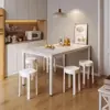 Bancos de Plástico Espessados para Uso Doméstico, Bancos Empilháveis para Mesa de Jantar, Cadeiras Confortáveis para Longos Períodos Sentado, Bancos de Moinho de Vento, Bancos Redondos de Plástico