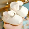 Sapatos de Bebê Sola Macia Antiderrapante Primavera e Outono Novo Estilo Calçados para Caminhar de Bebê Menina Iniciante 0-1 Ano Pequena Princesa