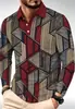 Camisa polo casual de manga larga con estampado de cuadros para hombre, nueva de otoño e invierno, de Amazon, con cuello de solapa