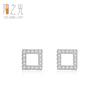 Pendientes de plata de ley 925 con forma de corazón y diamantes, estilo coreano, sencillos y geométricos, populares en Internet.