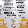 Pegatinas de pared inspiradoras con frases en inglés "Nunca te rindas" para dormitorio, sala de estar, oficina, decoración de pared