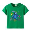 Camiseta de manga corta para niño Rainbow Friends, ropa infantil, verano 2023, nueva camiseta de media manga de algodón estilo occidental para niña.