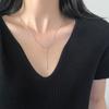 Colar de Contas com Ajuste de Puxar Estilo Ins Simples e Requintado Coração Multifacetado Prata S925 Nalan Y02350