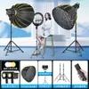 Luz de Relleno LED de 400W para Fotografía en Vivo, Luz de Bola de Belleza para Transmisiones en Vivo, Iluminación para Fotografía de Cine y Televisión, Caja de Luz Suave Panorámica de Pie