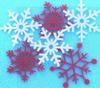 Floco de Neve Estéreo de Natal TNT DIY Layout Decoração de Ambiente de Jardim de Infância Janela Pingente de Floco de Neve Tecido de Feltro