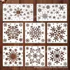 Decoración Europea y Americana para Fiestas Navideñas Plantillas Huecas para Pintar para Patrones DIY Pintados a Mano por Niños, Plantillas para Calcar, Pulverizar y Frotar