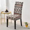 Funda de Silla Universal de una Pieza Simple Personalizada Funda de Taburete Tela Elástica Funda de Silla de Comedor Funda de Respaldo de Silla de Hotel