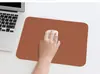 Alfombrilla de Ratón en Stock, Tamaño Pequeño, Cuero, Color Sólido, Pad Lindo para Laptop, Cuero Impermeable, Resistente a Manchas, Pad para Escritorio de Oficina