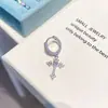 Brilhantes Brincos de Cruz com Zircônia Micro-Incustada Aço Titânio Design de Nicho Brincos Personalizados de Alta Qualidade para Homens e Mulheres