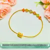 Pulsera de Aro para Mujer Hecha a Mano con Bobina de Plata Pura 999, Cintura Pequeña, Ajustable, Lujo Ligero, Sensación de Alta Gama, Pulsera de Círculo Simple